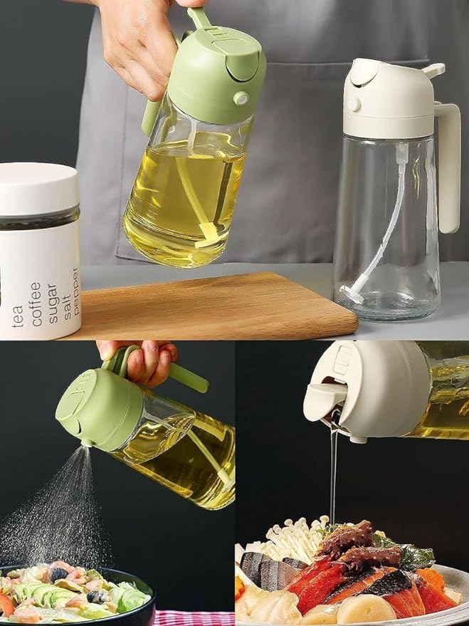 2-in-1 Glass Oil Dispenser and Sprayer - Image 6