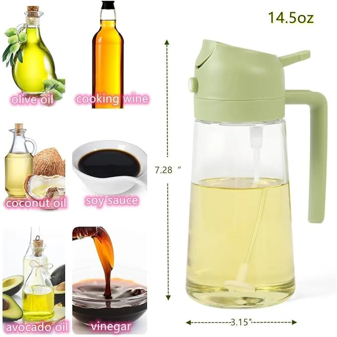 2-in-1 Glass Oil Dispenser and Sprayer - Image 7