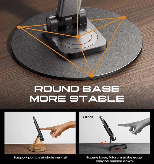 360° Rotating Aluminum Mobile Stand and Tablet - Image 6