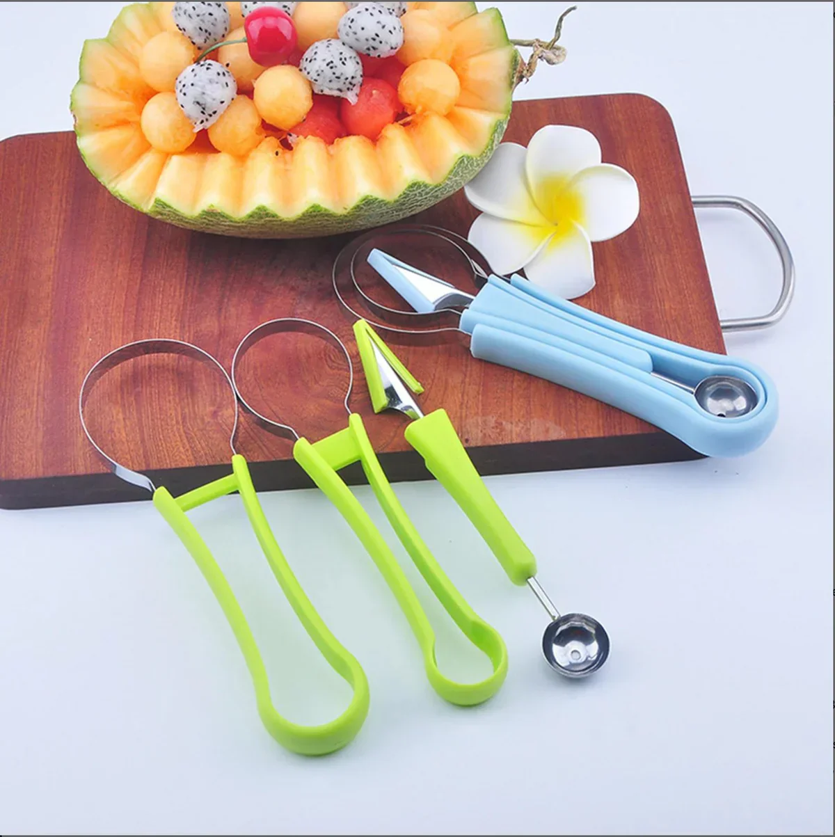 4 In 1 Stainless Steel Fruit Tool Set Carving Knife Fruit - Image 6