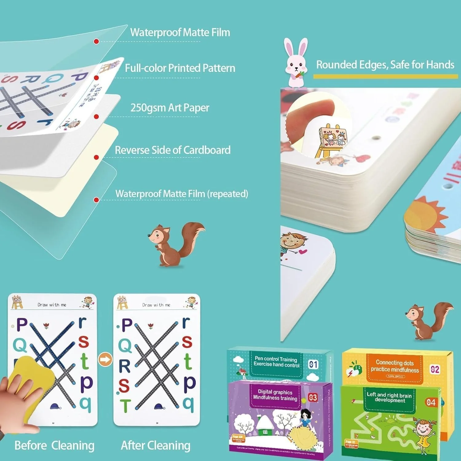 ABC & 123 Trace Practice Book - Magic Tracing Workbook - Image 11