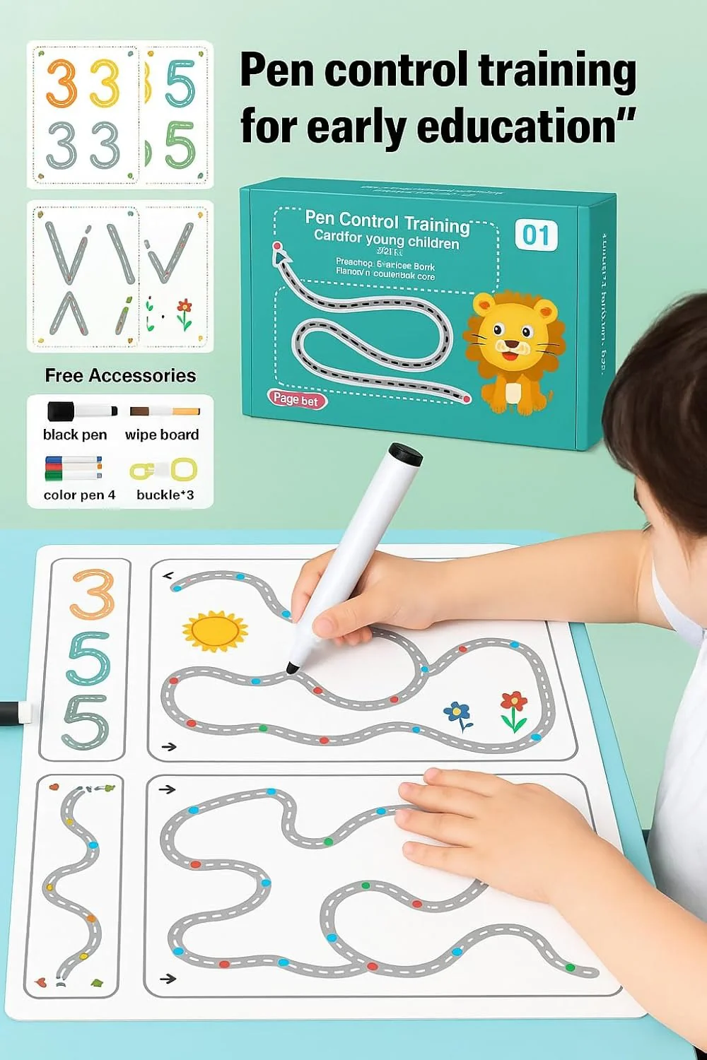 ABC & 123 Trace Practice Book - Magic Tracing Workbook - Image 3