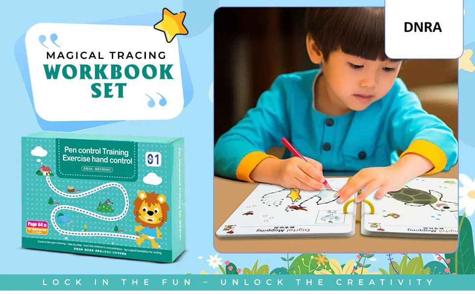 ABC & 123 Trace Practice Book - Magic Tracing Workbook - Image 8