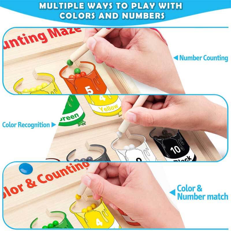 Magnetic Color and Number Maze - Image 4