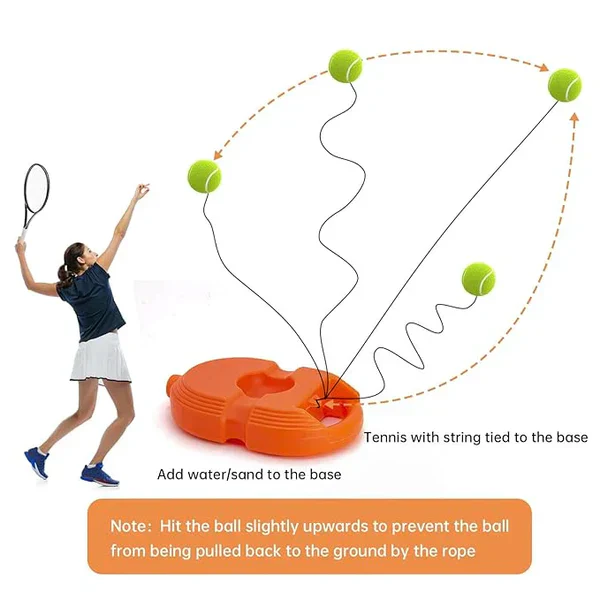 Tennis Trainer Rebound Ball | For Tennis & Cricket Self-Practice - Image 7